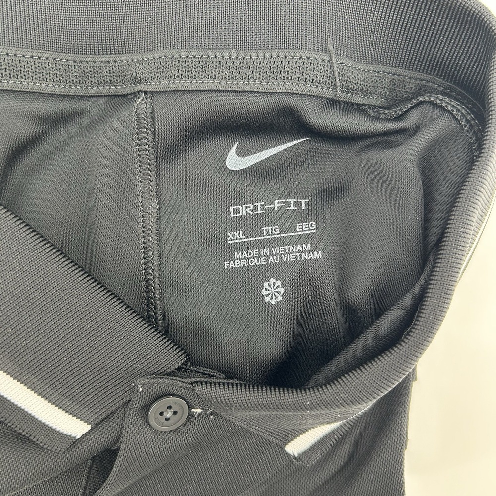 Nike Dri-FIT DePaul Blue Demons Polo Mens 2XL Black NCAA Collegiate Teamwear - Picture 5 of 10